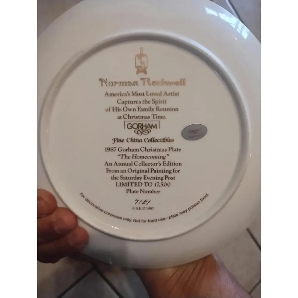 Vintage Norman Rockwell Gorham collector's‎ plates